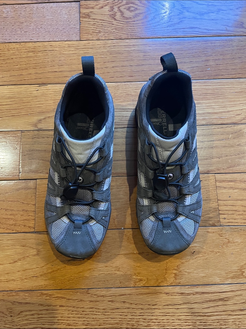 Merrell Gray Lightweight Trail Shoes with Quick-Lace